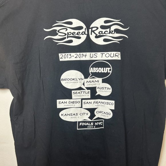 VINTAGE 2013 Speed Rack Eryn Reece Artist Drawing T-shirt - Picture 2 of 2